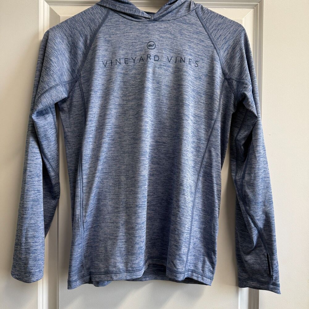 Vineyard Vines Athletic On-the-Go Blue Hoodie M 12 14